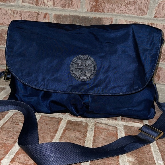 Tory Burch Handbags - Womens Tory Burch navy blue diaper carrier